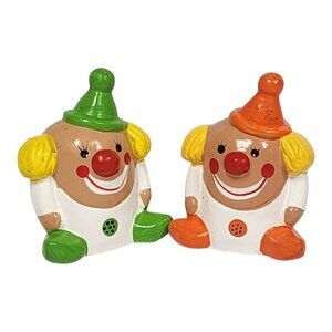 Enesco Ceramic Circus Clowns Novelty Pencil Sharpeners Vintage School Supplies